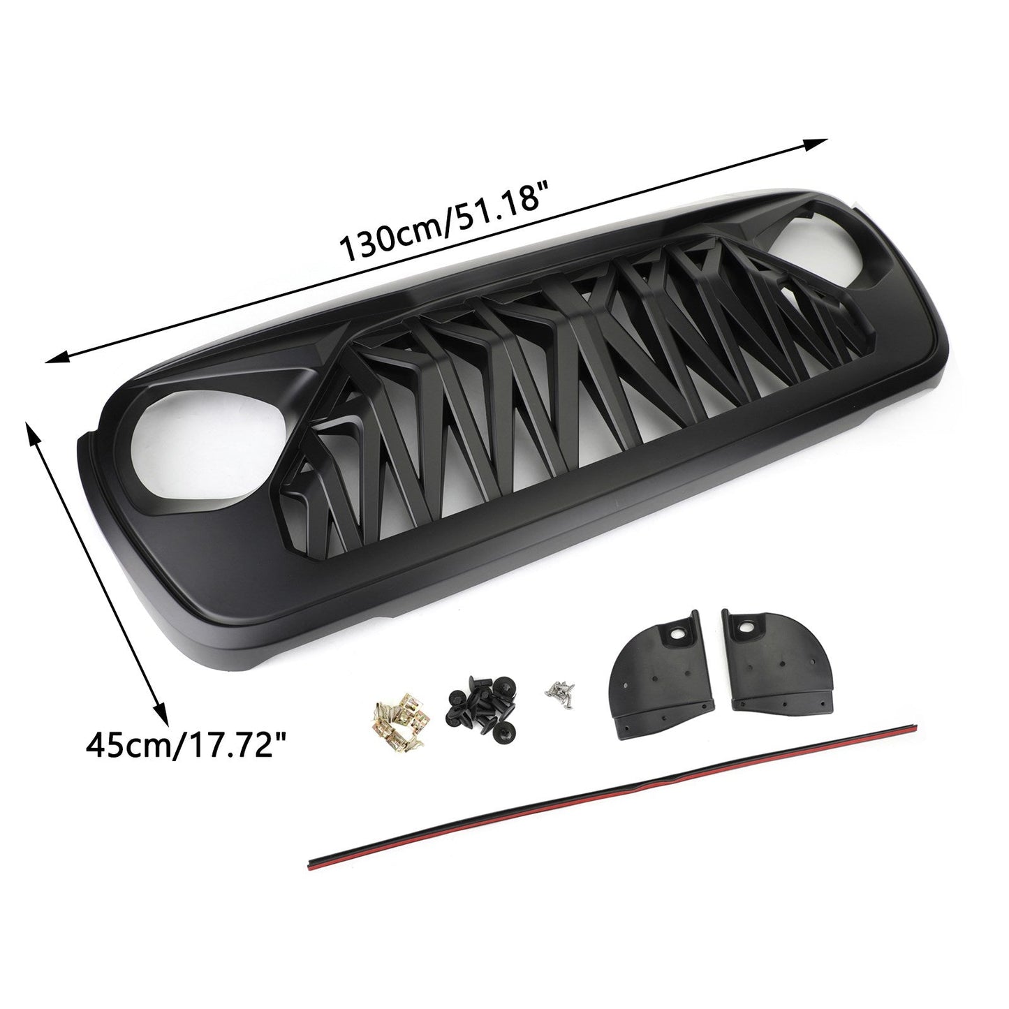 Jeep 2018-2021 Wrangler JL Front Bumper Grille Mesh Hood Grille Grill