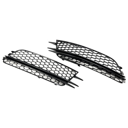 Audi 2012-2015 A6 C7 2PCS Front Fog Light Cover Bezel Bumper Grille