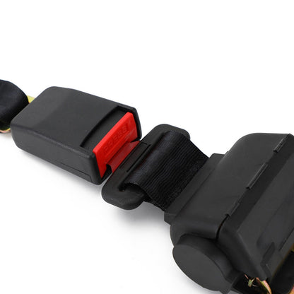 2 Point Retractable Auto Car Safety Seat Belt Buckle Universal Adjustable
