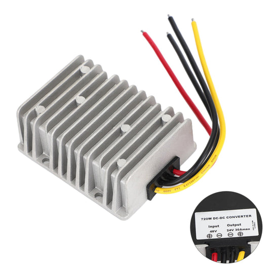 Convertisseur régulateur d'alimentation abaisseur étanche DC 36 V/48 V vers 24 V 720 W 30 A