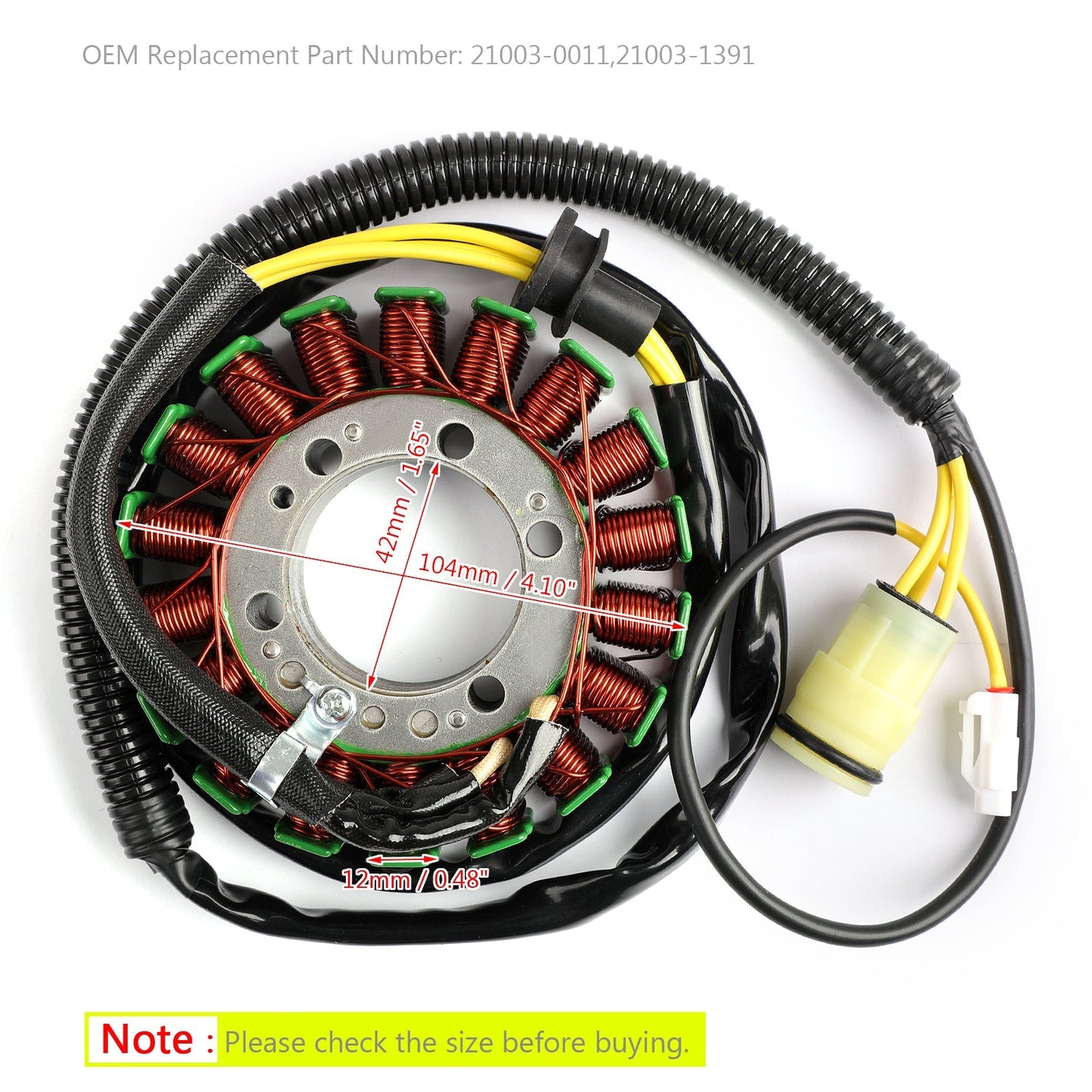 Generator Stator For For Kawasaki Ninja ZX 12R 2002 2003 ZX12R ZX1200B ZX-12R