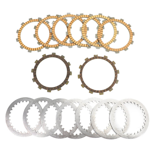 Kit de embrague de acero y placas de fricción compatibles con Yamaha FZ6, FZ6R, XJ6, XJ6F, XJ6FA y XJ6N/S.