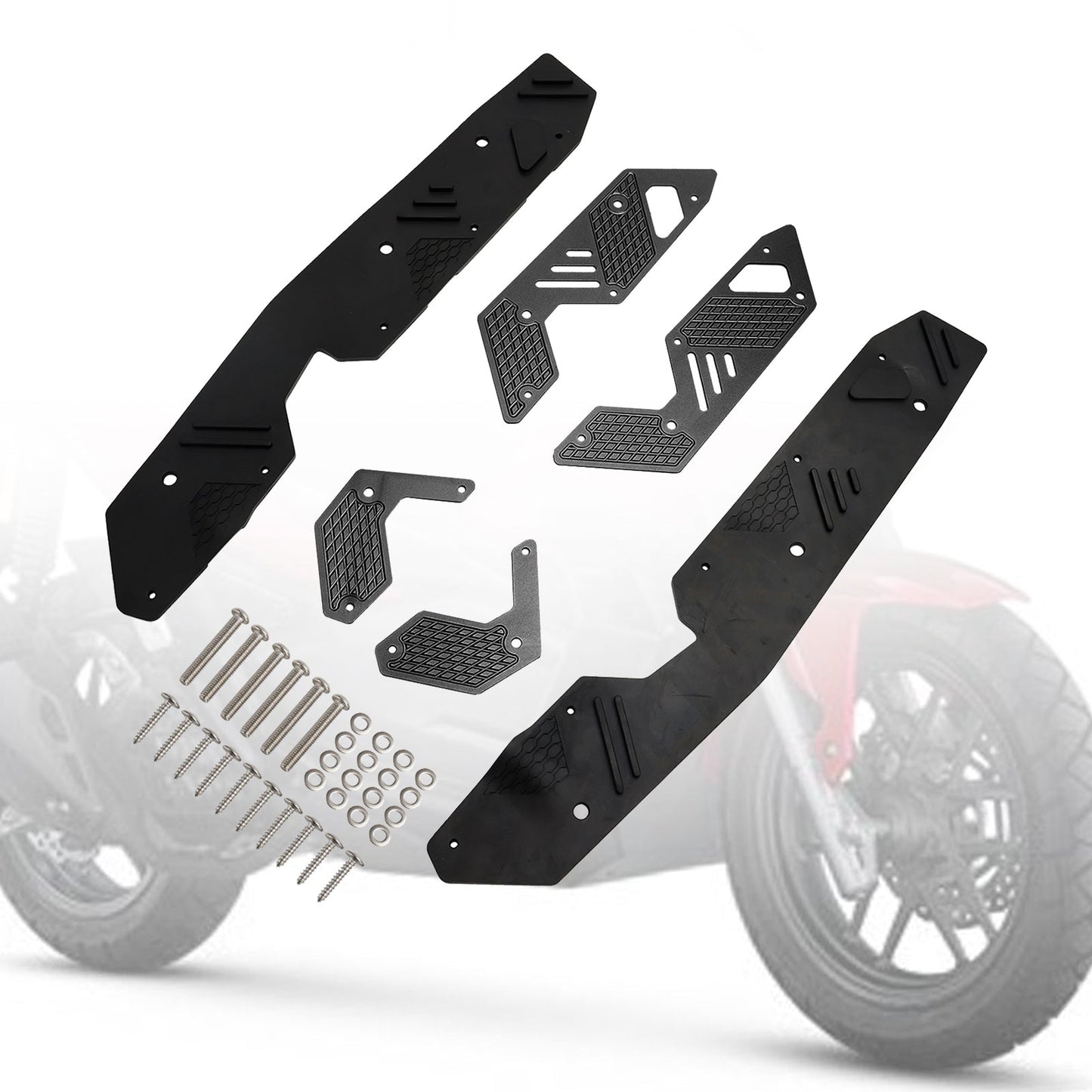 Reposapiés, estriberas, pedal, placa de protección, compatible con HONDA ADV160 2022-2023