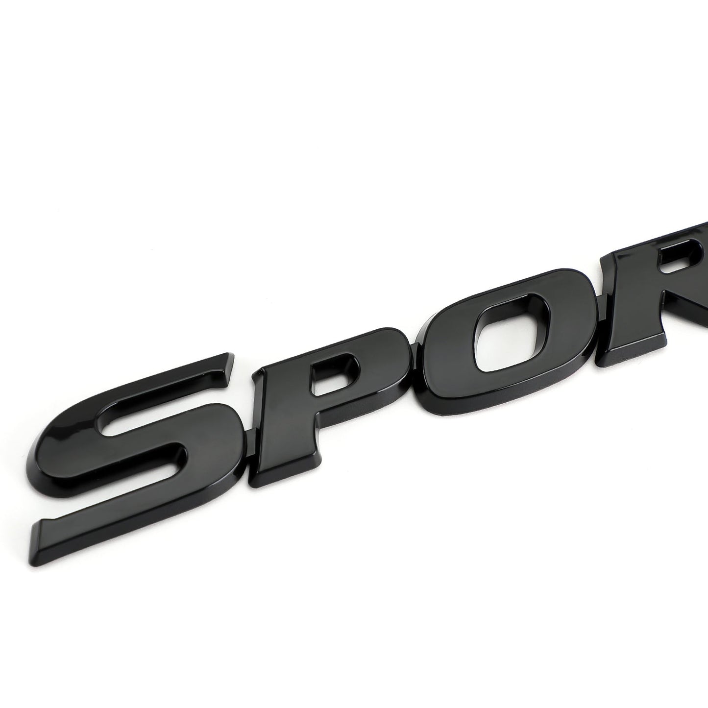 Autocollant 3D en métal avec logo sport pour coffre de voiture, hayon, noir
