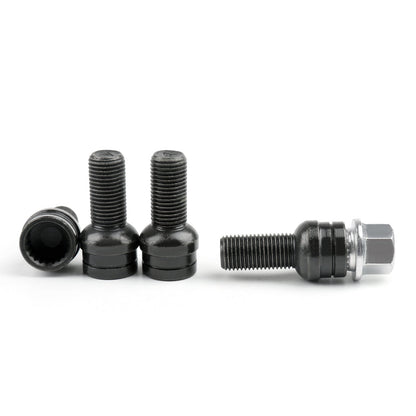 Beetle 8D0601139F 006 Steel Wheel Bolt & Lock Lug Nut Set With Key