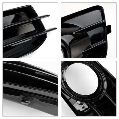 Audi 2009-2012 A3 8P S-Line 8P0807682 8P0807681 Front Lower Bumper Grille Fog Light Cover