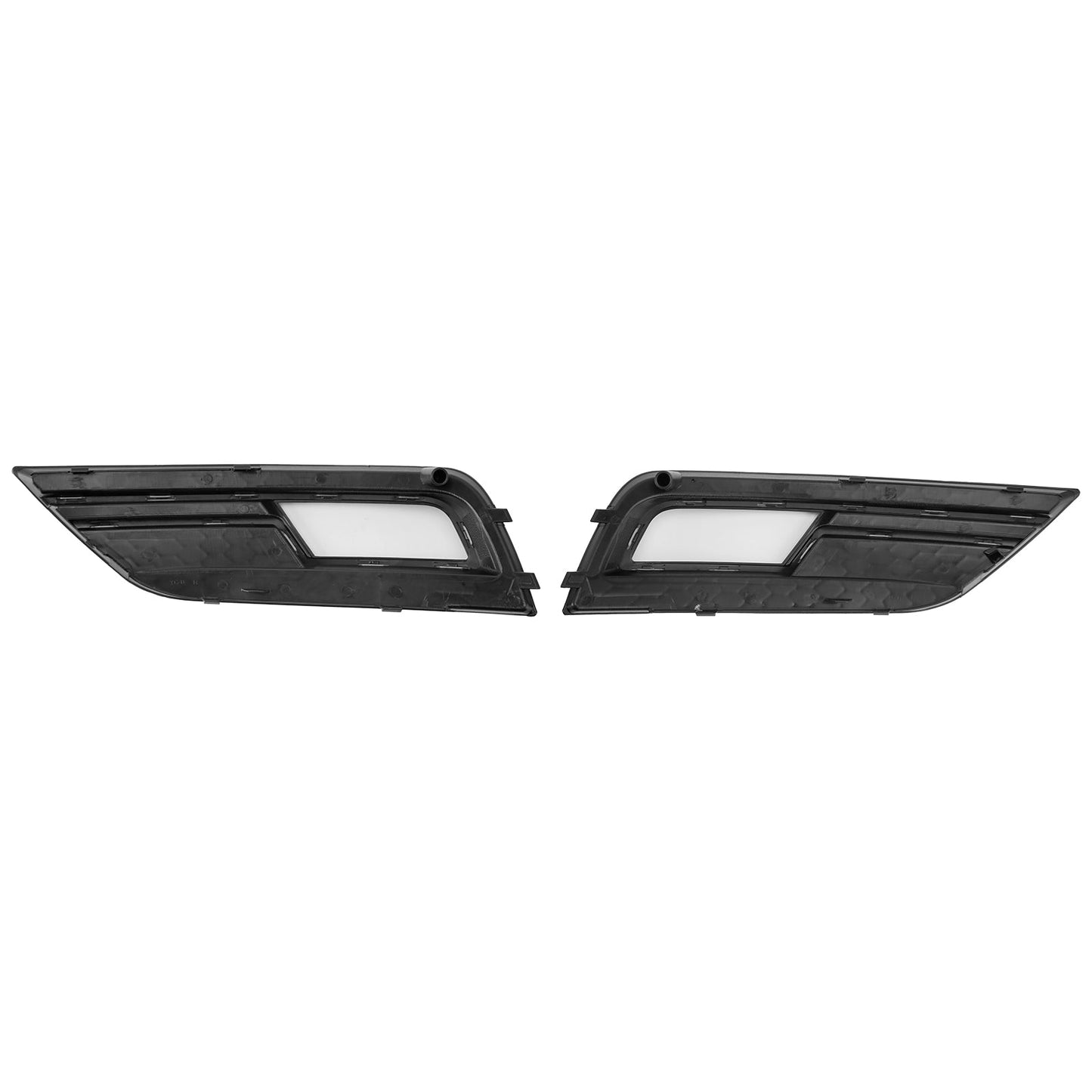 2013-2015 Black Fog Light Cover Grille Fit Audi A4 B8.5 Standard Bumper
