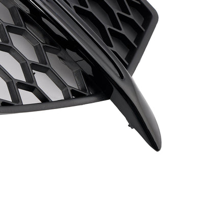 2013-2017 Front Bumper Fog Light Grill Grille Fit Audi Q5 S-Line SQ5 Black