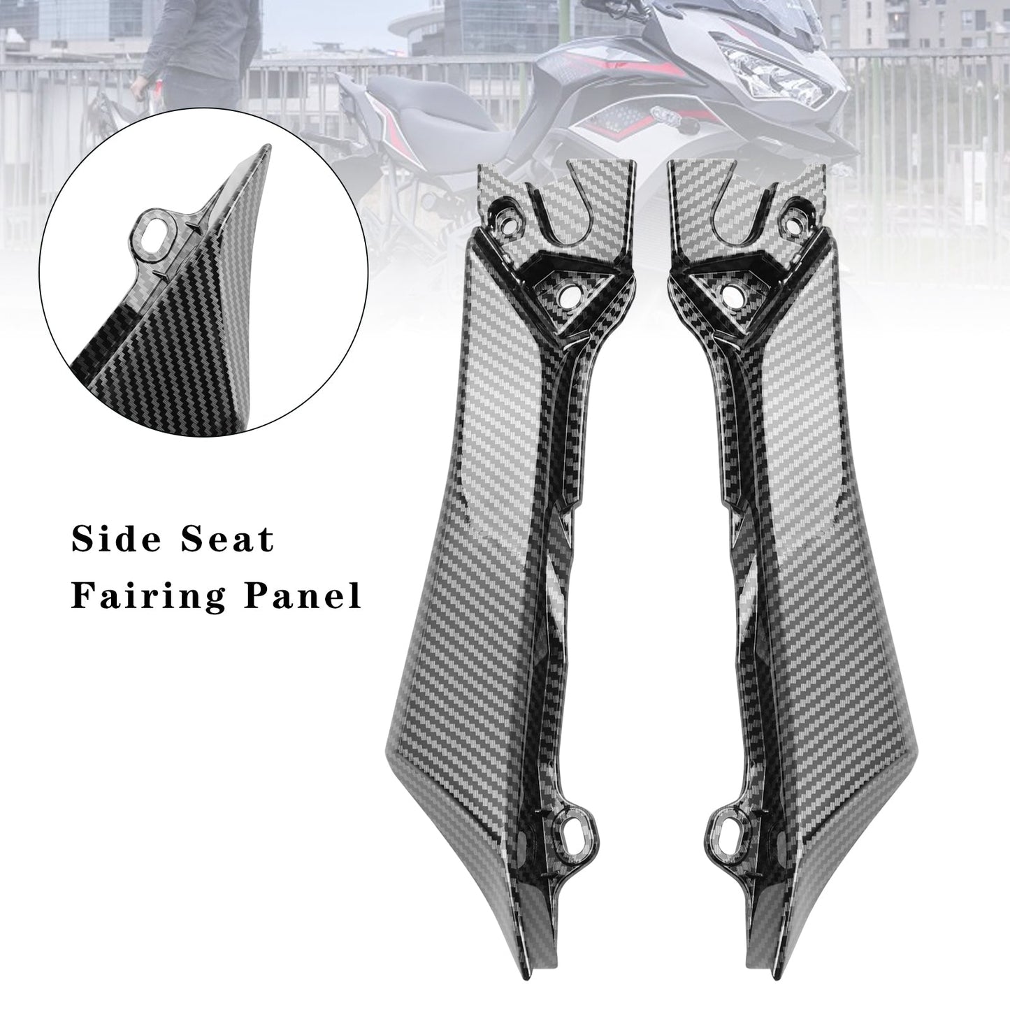 Panel de carenado del asiento lateral Kawasaki Versys 650 KLE650 22-24