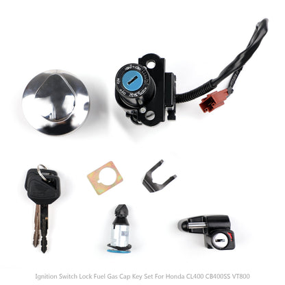 Honda CB400SS 2002-2008 Ignition Switch Fuel Gas Cap Seat Lock Set Keys