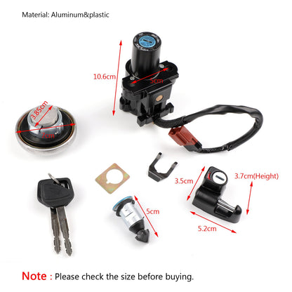 Honda CB400SS 2002-2008 Ignition Switch Fuel Gas Cap Seat Lock Set Keys