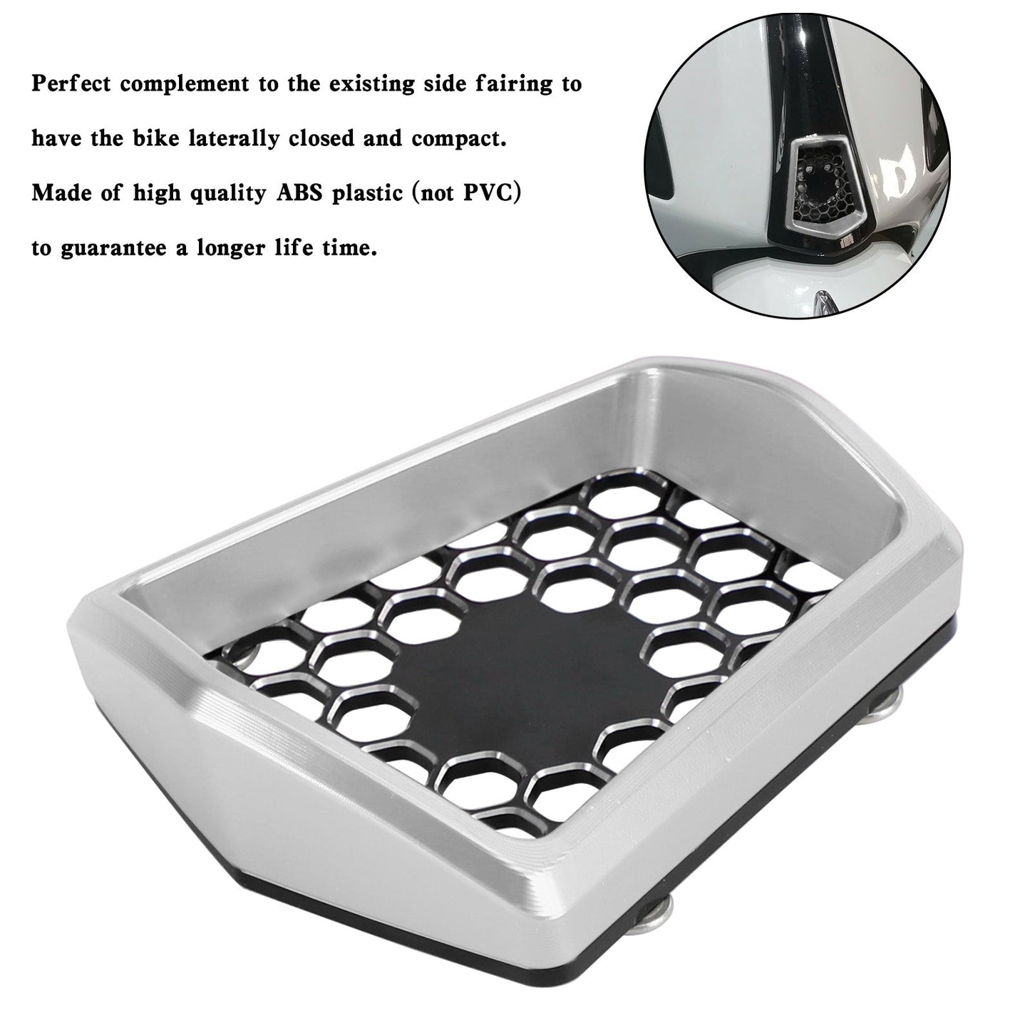 Cache klaxon central avant pour Vespa Sprint Primavera 125/150 2014-2021