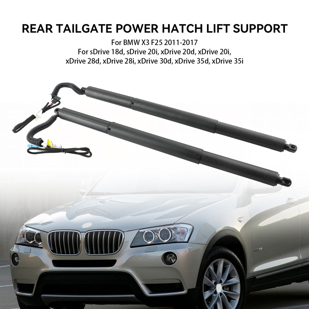 2011-2017 BMW X3 F25 2PCS 51247232003 Left & Right Electric Tailgate Struts Gas