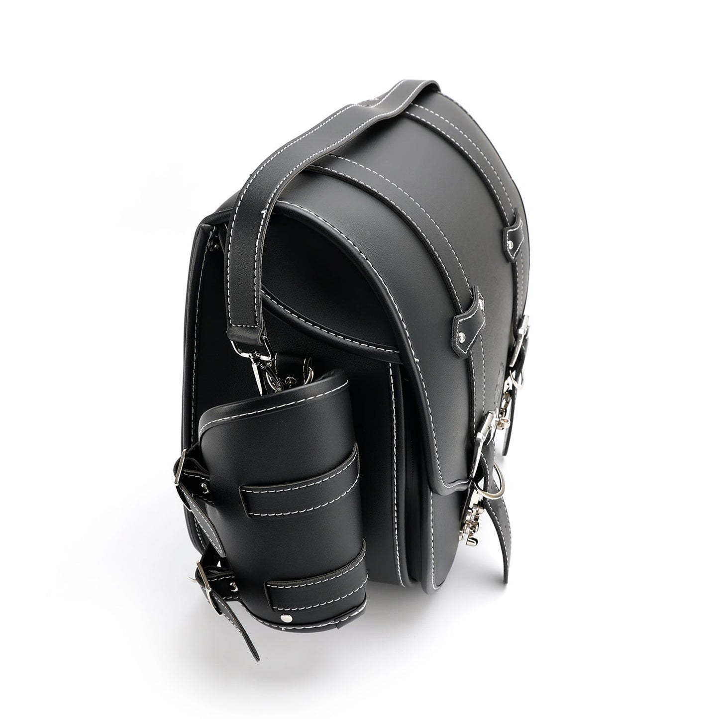 Sacoche latérale à dégagement rapide pour outils et bagages, pochette de rangement épaisse noire pour moteur