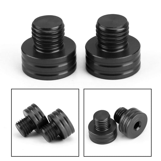 Bouchons de rétroviseur noirs M10 x 1,25 mm pour Yamaha MT-09 Tracer 700 NMAX150 TMAX530