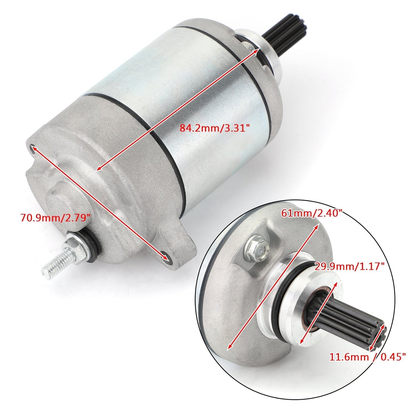 New Starter PMDD CCW 9-Tooth 12V For Honda CRF125F CRF125FB 14-17 31200-K28-911 Assosary