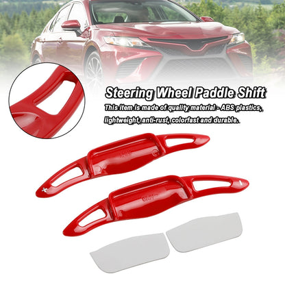 2019-2022 Toyota RAV4 Avalon 2Pcs Red Steering Wheel Paddle Shifter Extension