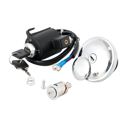 Harley XL 883L/N/R 1200C/CP/N/X XR1200X 1991-2011 Fuel Filler Cap Ignition Switch