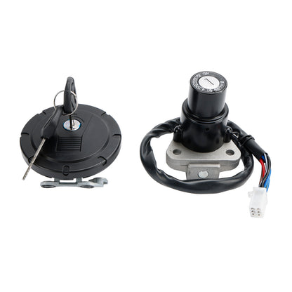 Kawasaki KL250 KL600 1986-2007 Fuel Filler Cap Ignition Switch Lock Assy with Keys