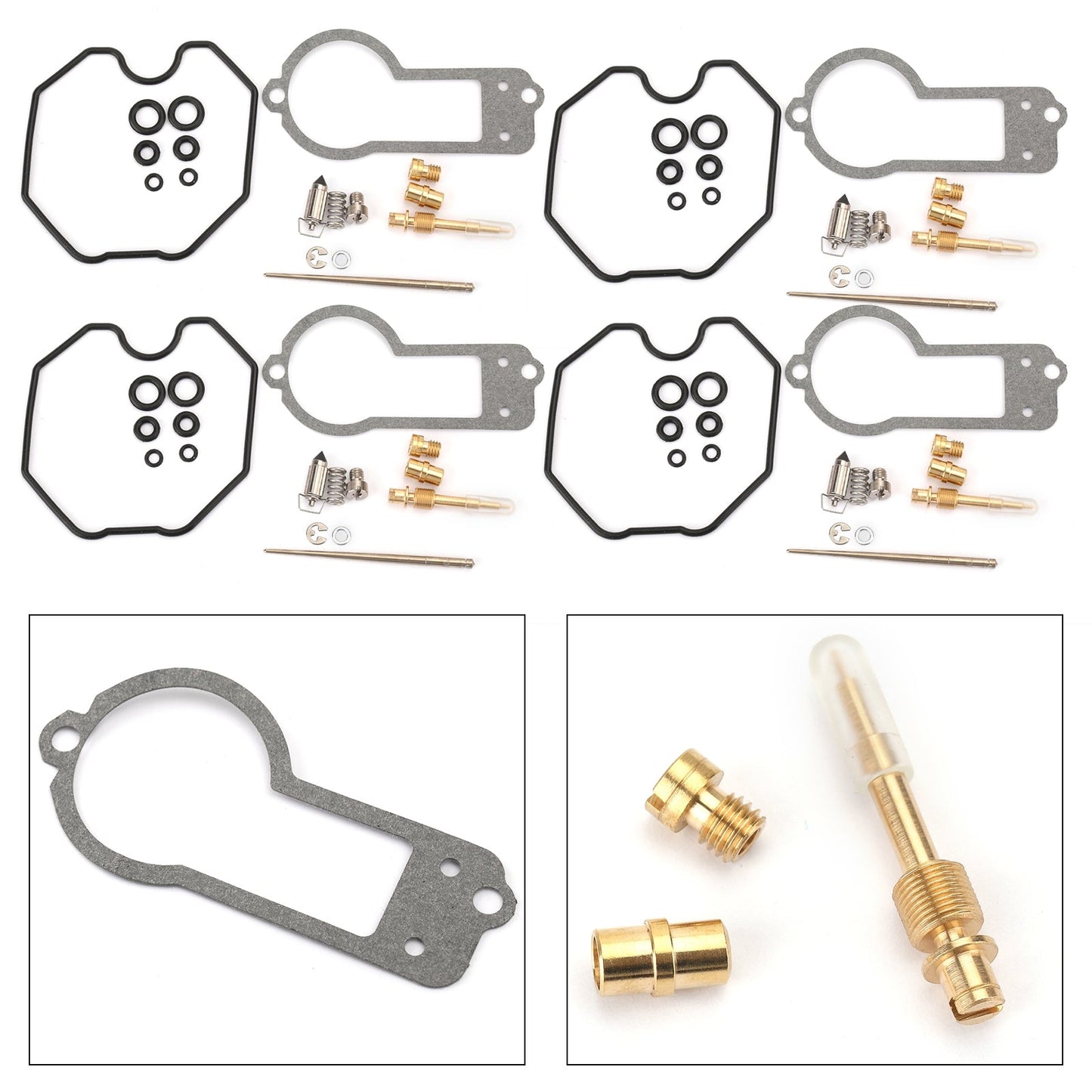 Kit de réparation et de reconstruction de carburateur pour Honda CB750F 1977-1978 CB750K 1978 (4 pièces)