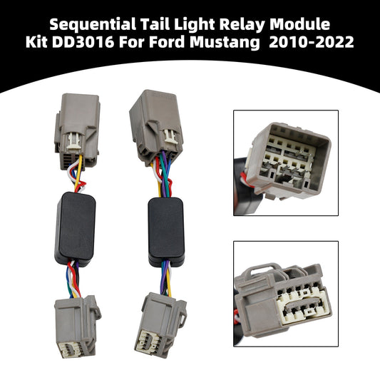 2010-2022 Ford Mustang Sequential Tail Light Relay Module Kit DD3016