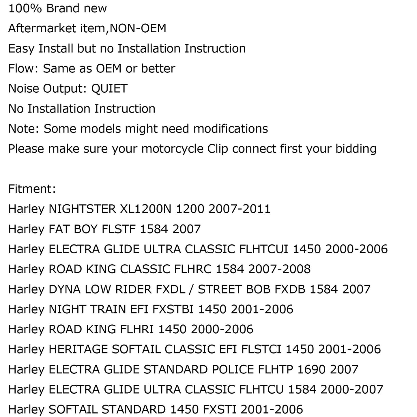Pompe à essence pour Harley SOFTAIL STANDARD 1450 ROAD KING DYNA STREET Fat Boy 1584