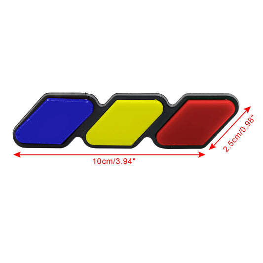 Toyota Tacoma TRD Tundra RAV4 Tri-Color Grille Badge Emblem Car Accessories