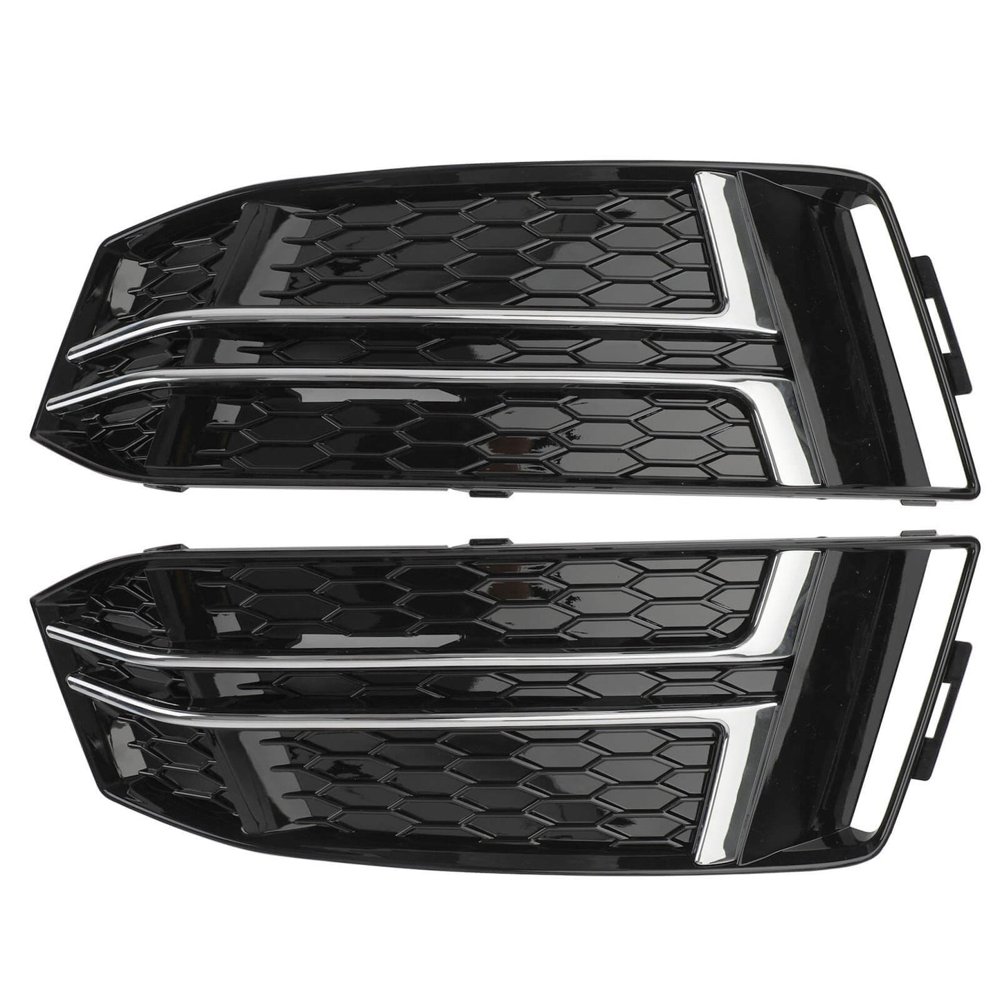 2016-2018 Audi S4/A4 B9 S-Line 8W0807681F 8W0807682F Pair Front Fog Light Cover Bumper Grill Generic