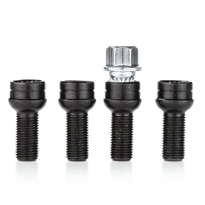 Beetle 8D0601139F 006 Steel Wheel Bolt & Lock Lug Nut Set With Key