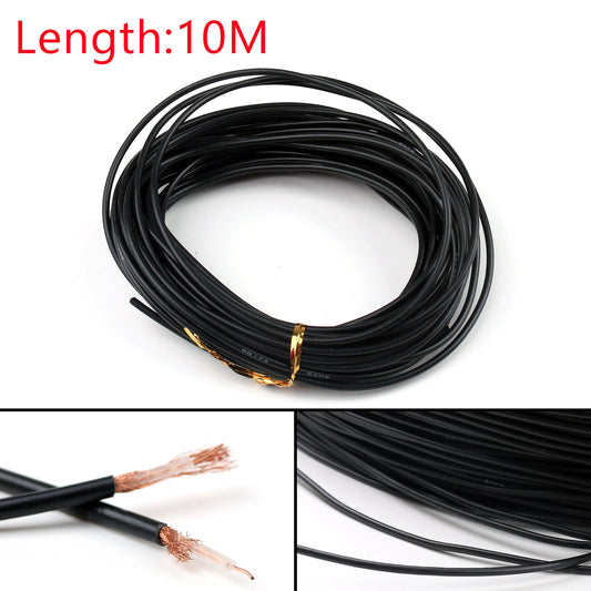 Connecteur de câble coaxial RF RG174 50 ohms M17/119-RG174, 10 m