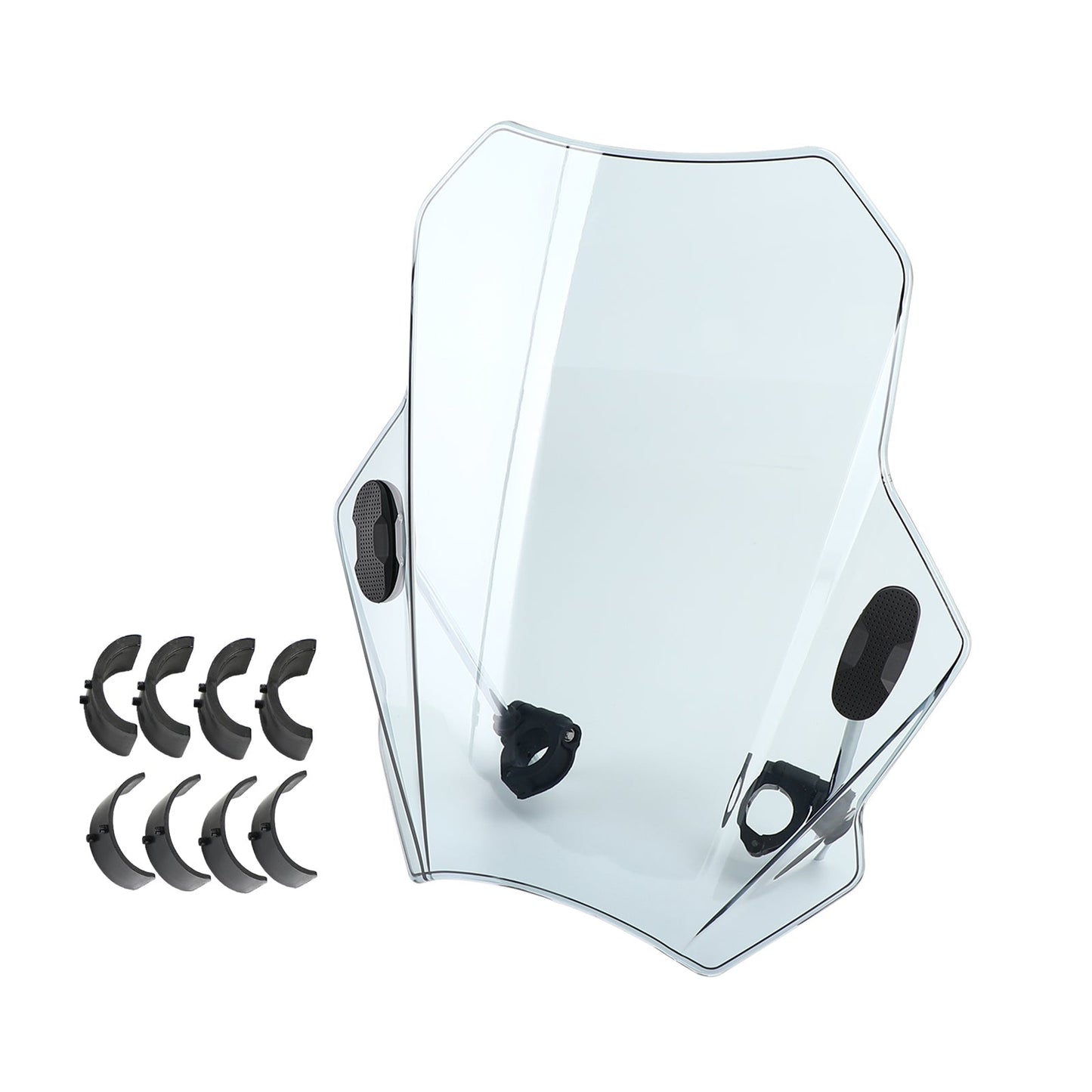 Pare-brise universel réglable pour moto, guidon de 22 mm, 25 mm et 28 mm