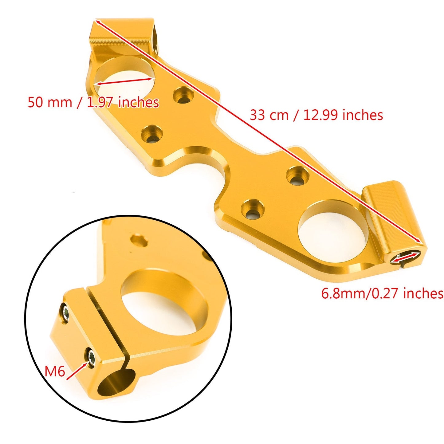 Lowering Triple Tree Front Upper Top Clamp for For Suzuki GSX1300R 08-20 Hayabusa