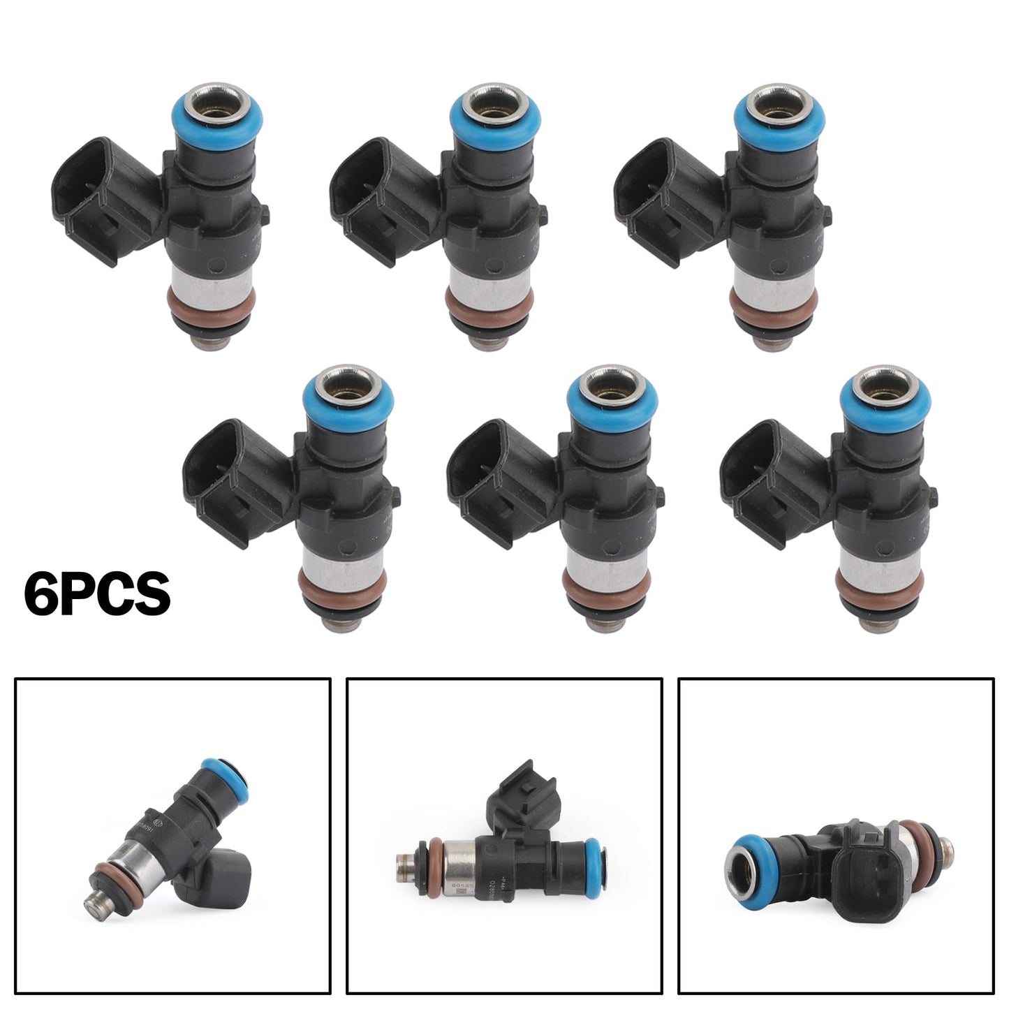 INJ699 FJ1000 6pcs Fuel Injectors 0280158091 foitsr Ford Mercury Mazda Lincoln 3.5L 3.7L CX-9 4G2115 CY01-13-250 842-12353 7T4Z-9F593-B ZZJ1-13-250A CM5165