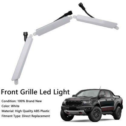 2016-2023 Ford Ranger T6 / T7 Limited  / XL / XLT / Wildtrak Front Bumper Grille White LED Lights