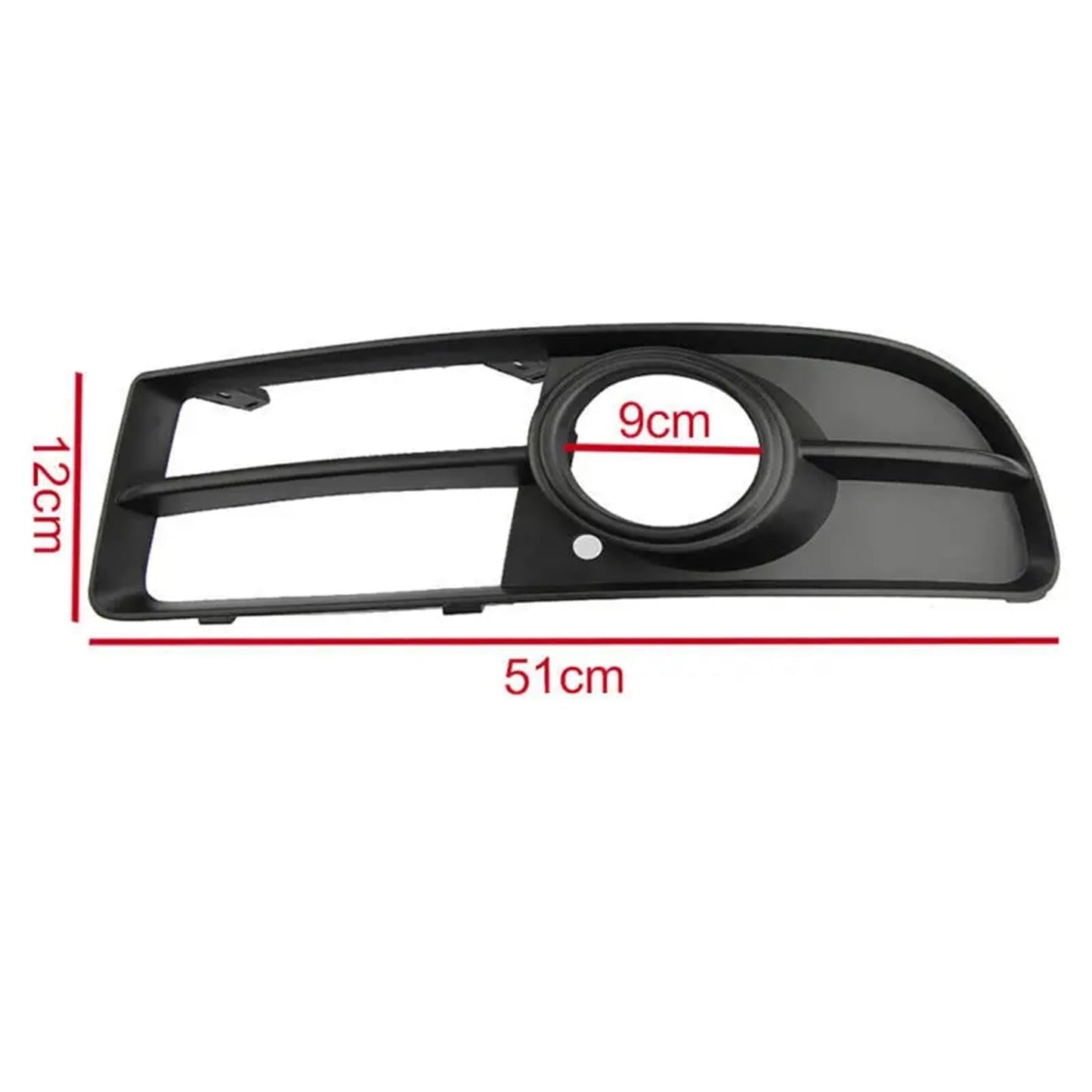 1 Pair Front Bumper Fog Light Grill Cover Bezel For Audi A4 B7 S-Line S4 2005-08