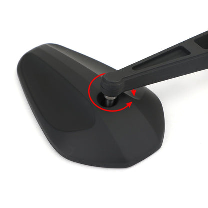 Pair M10 Rear View Mirror UNIVERSAL Nylon Mirrors ForMotorcycle Custom Cruiser
