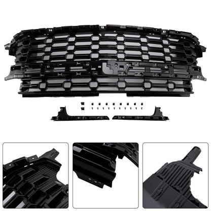 2021-2024 Chevrolet Tahoe / Suburban Z71 Style Front Grill Front Upper Bumper Black Replacement Grille