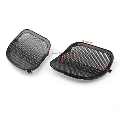 Motorcycle Tri-Line Speaker Cover Grills For Harley Road Glide FLTRX 2015-18 BK