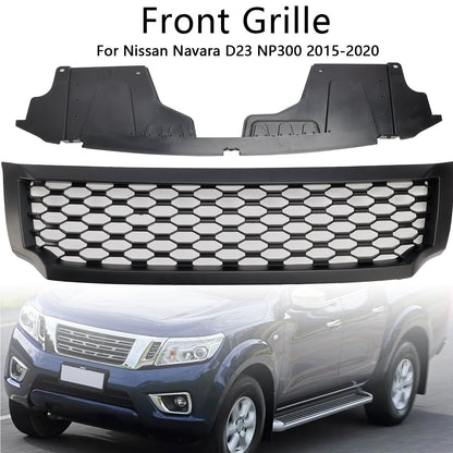 2015-2020 Nissan Navara NP300 D23 Black Mesh Grill Upper Bumper Front Grille