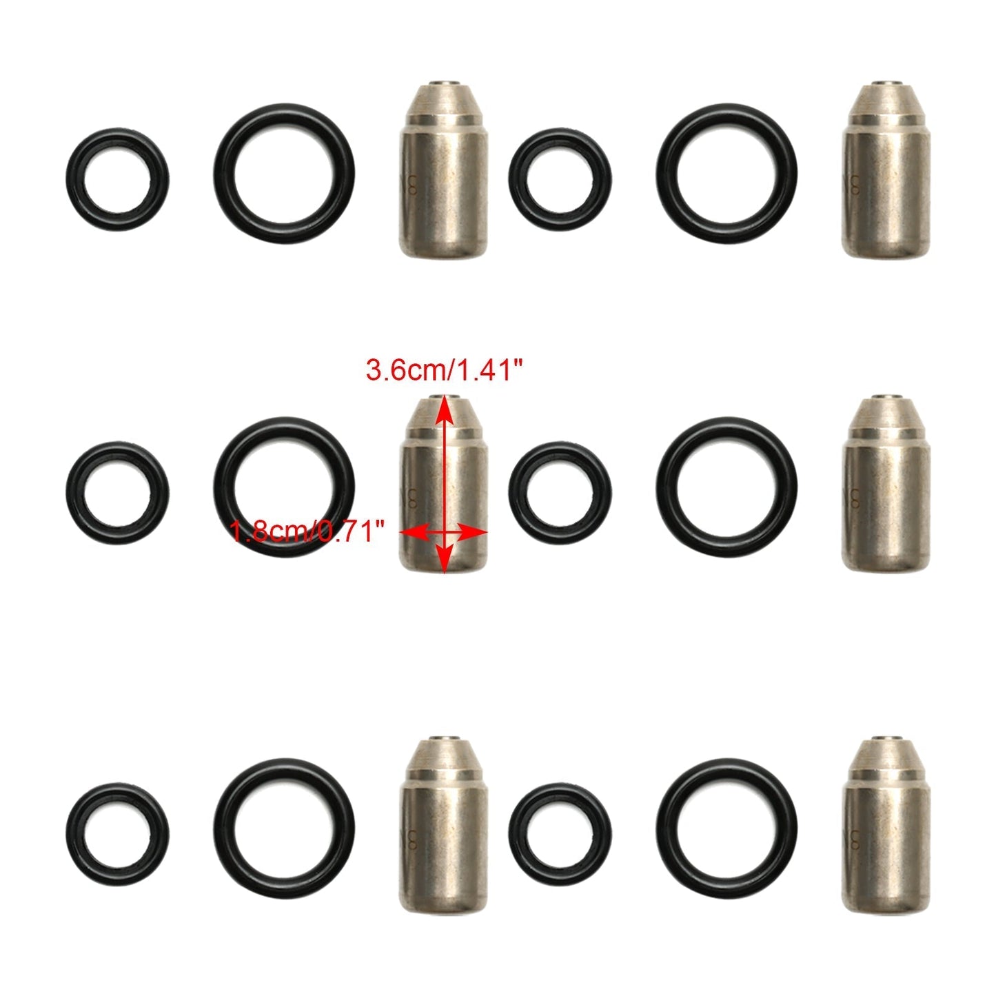 Caterpillar CAT 3406 3406B 3408 - Juego de 6 inyectores (8N8796, 7S-9891, 7S-8722 y 8N-4694)