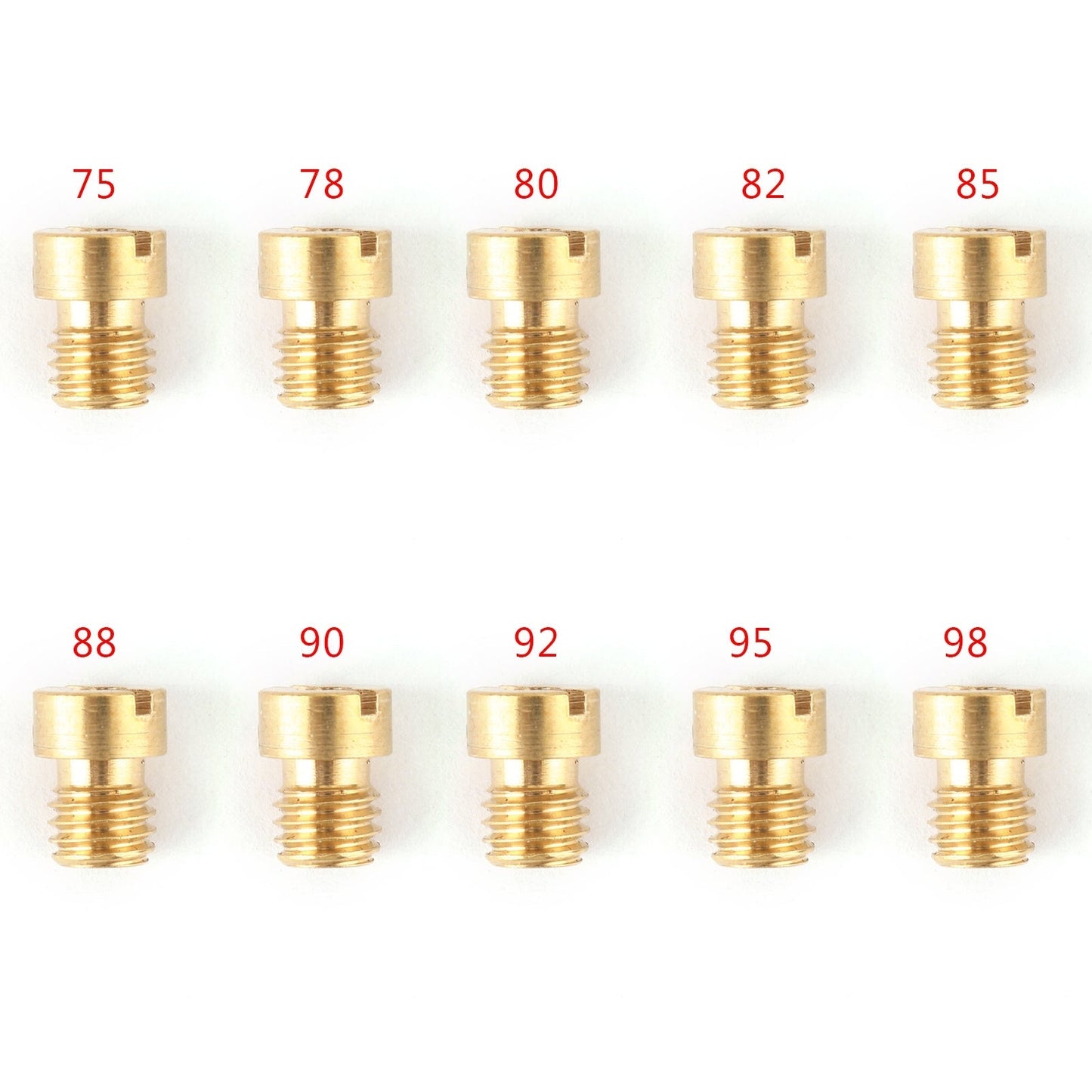 Dellorto Carburetor 1975-1998 Carb 10PCS 5MM Carburettor Main Jets Nozzle Set
