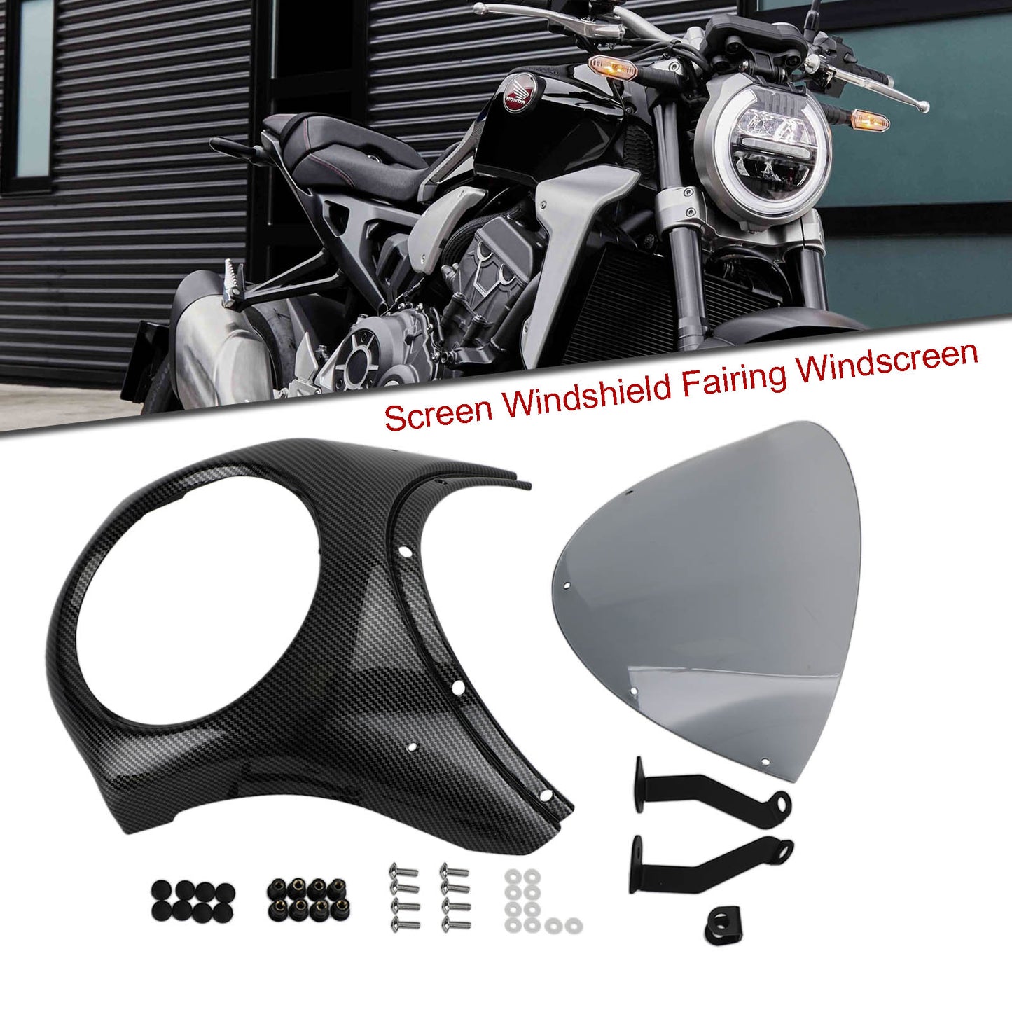 Headlight Windshield Fairing Windscreen For For Honda CB1000R CB650R 2019-2021 D