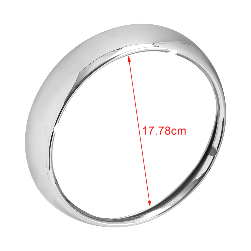 Embellecedor de faro cromado de 7" para Touring Road King 67712-83A