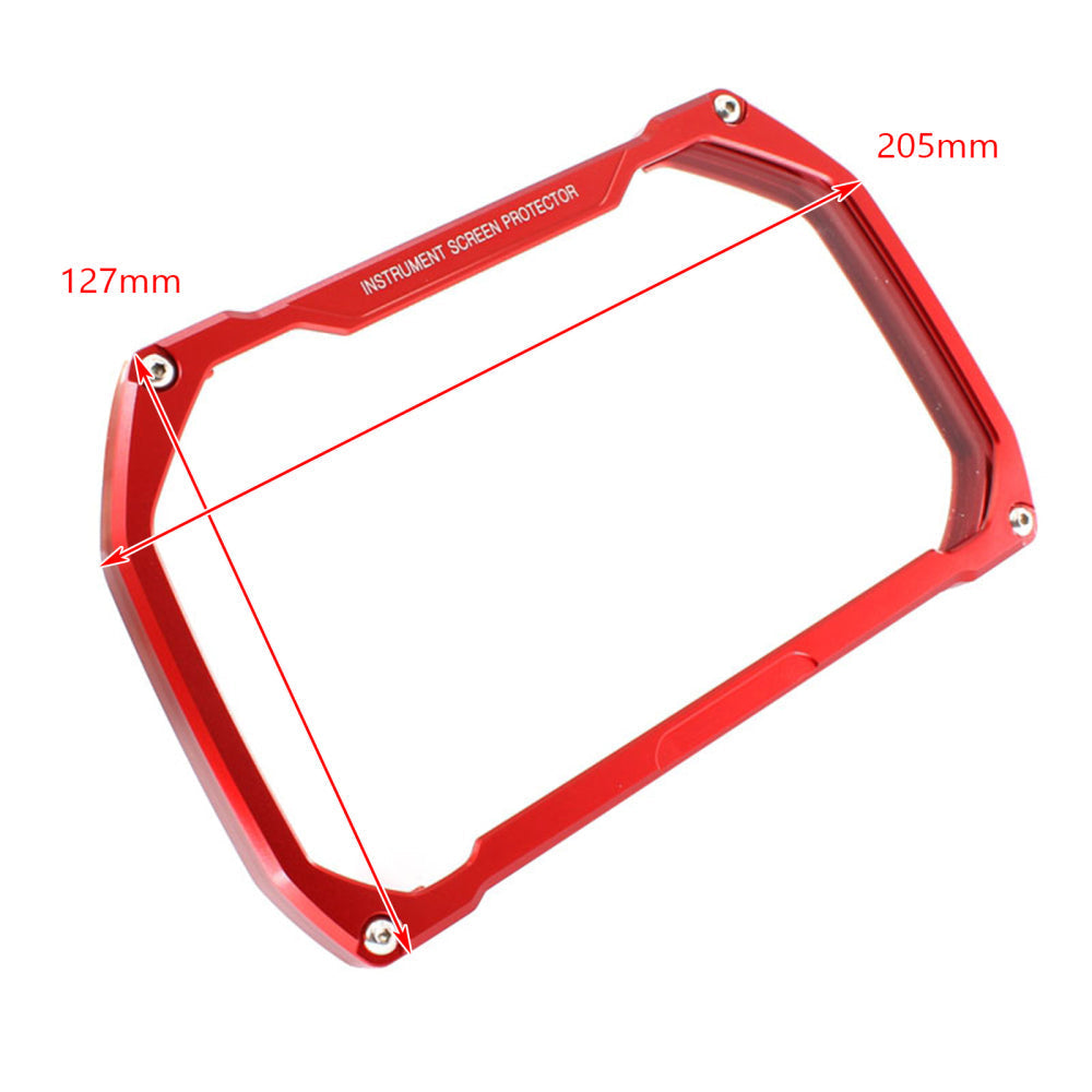 Cubierta protectora de aluminio para velocímetro, color negro, compatible con BMW R1200 Gs 18-20 R1250 Gs 19-20, color rojo