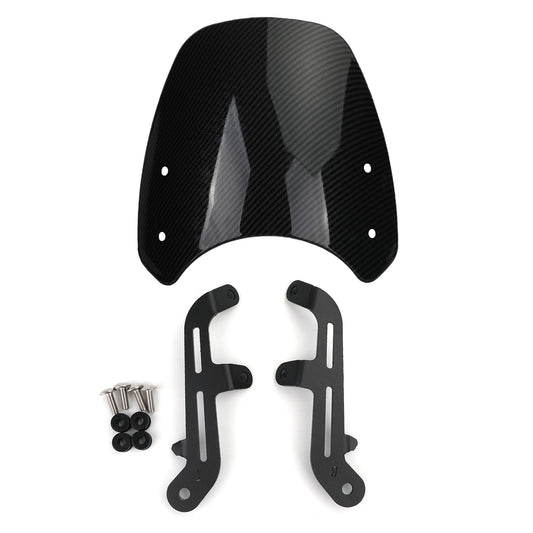 Pare-brise en plastique ABS et carbone pour Triumph Bonneville T100 T120