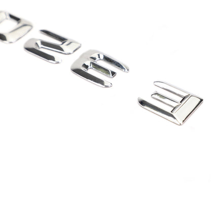 Rear Trunk Emblem Badge Nameplate Decal Letters Numbers Fit Mercedes E320 Chrome