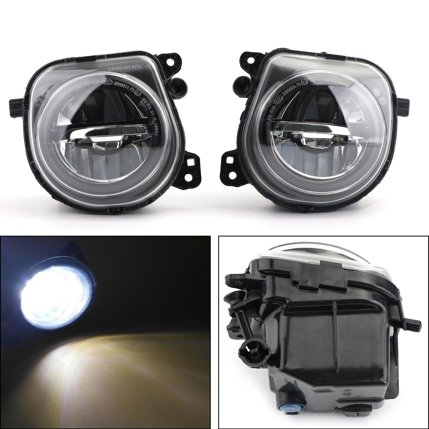 Paire de phares antibrouillard avant à LED gauche et droite pour BMW Série 5 F07 F10 F11 LCI 2014 2015 2016 63177311294 63177311293