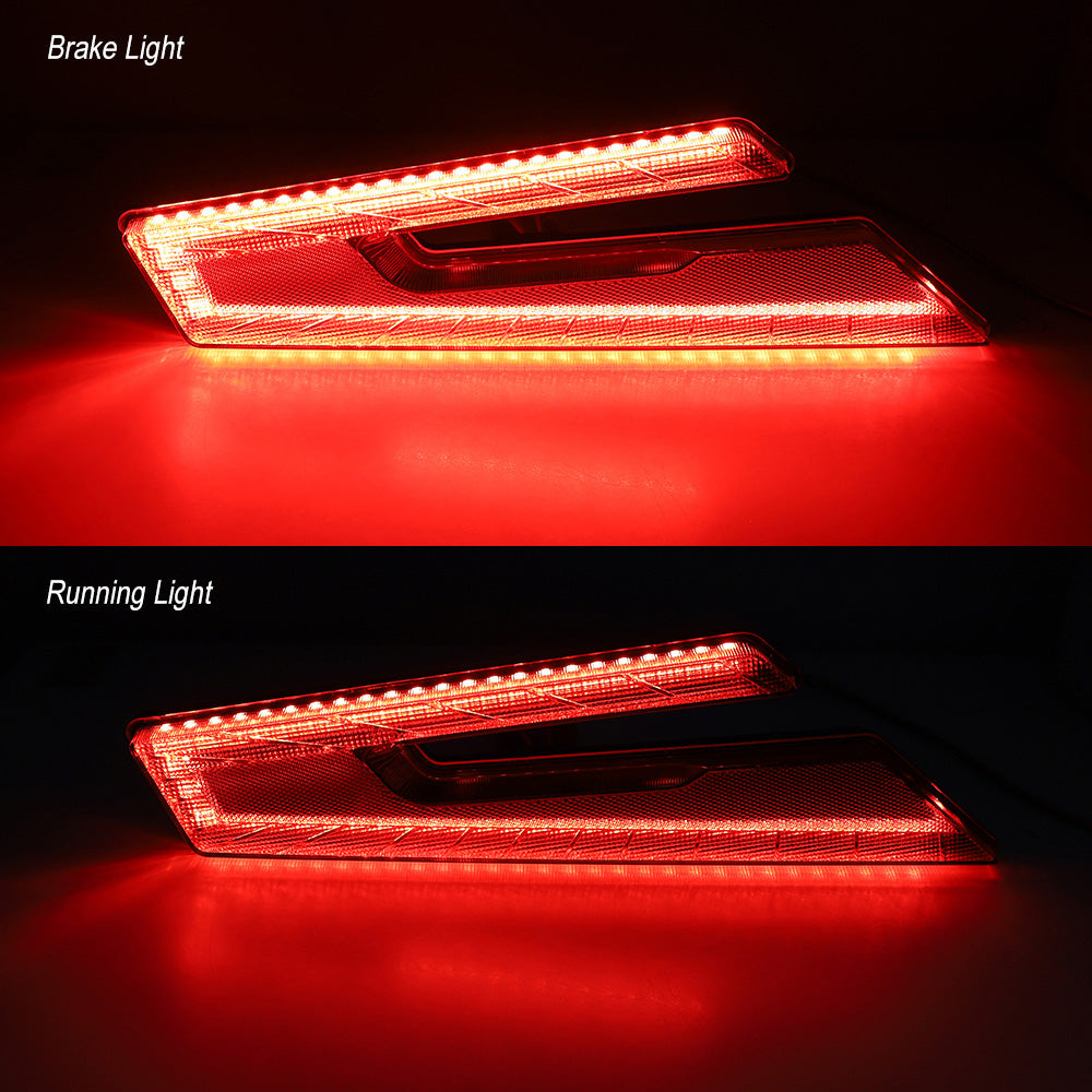 2020-2023 Polaris RZR PRO XP XP4 Red UTV LED Rear Brake Tail Lights