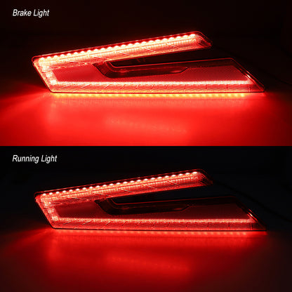 2020-2023 Polaris RZR PRO XP XP4 Red UTV LED Rear Brake Tail Lights
