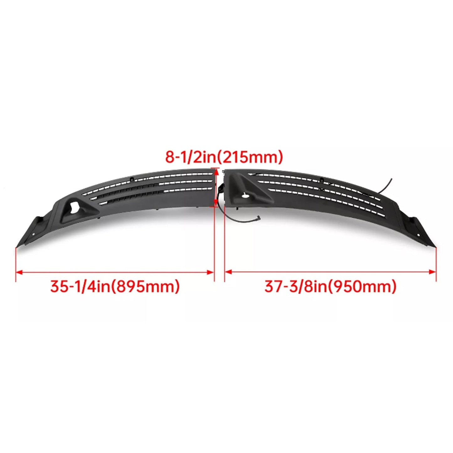 Grille de pare-brise pour essuie-glace Lincoln Mark LT 2006-2008, côté droit et gauche, 4L3Z-15022A69-AA, 4L3Z-15022A68-BA